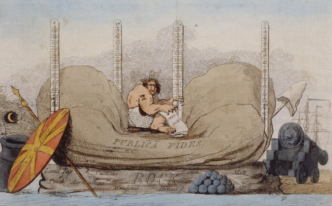 Incubus 1784 (ručně kolorovaný lept) od James Gillray