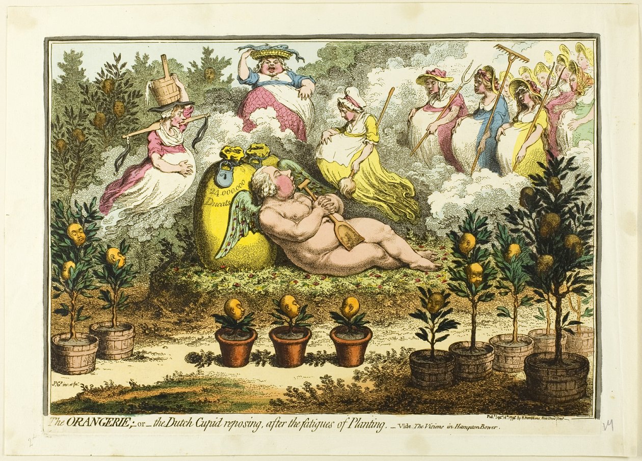 Oranžerie od James Gillray