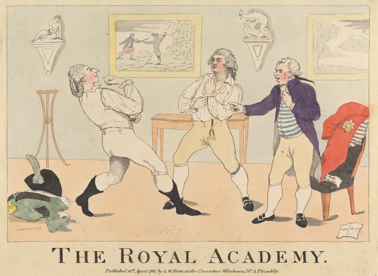 Královská akademie od James Gillray