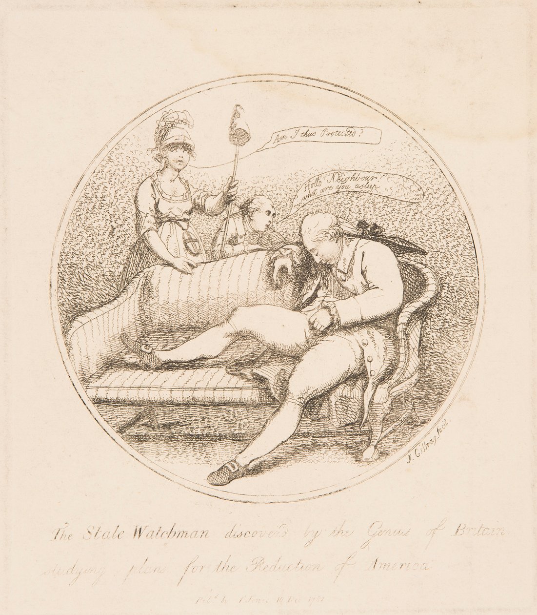 State Watchman objevený géniem Británie od James Gillray