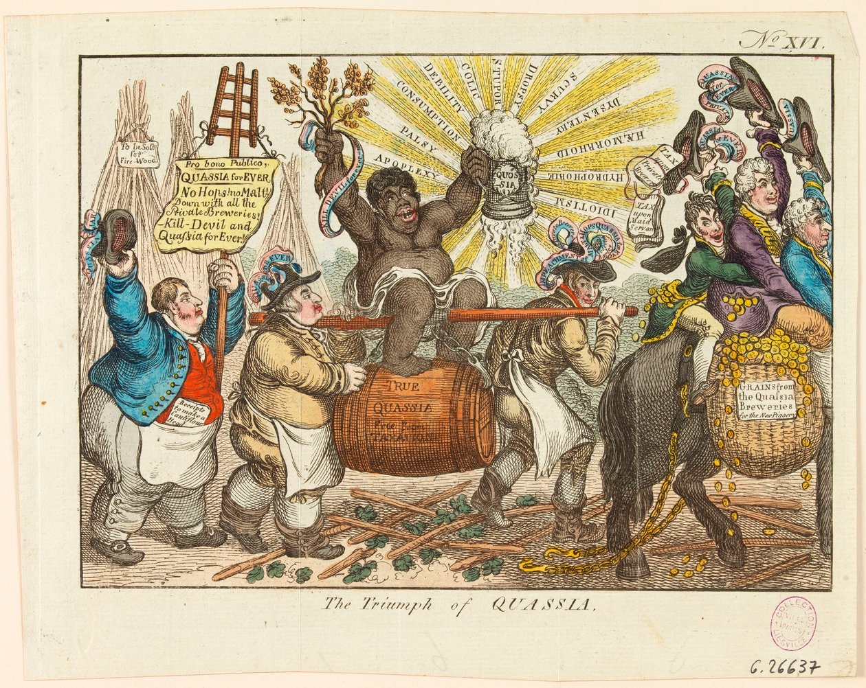 Triumf quassie od James Gillray