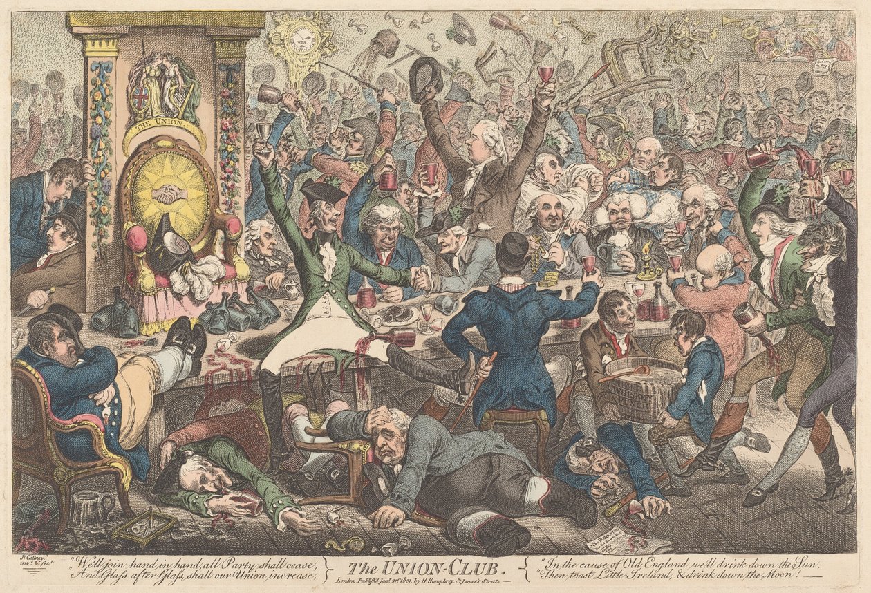 Svazový klub od James Gillray