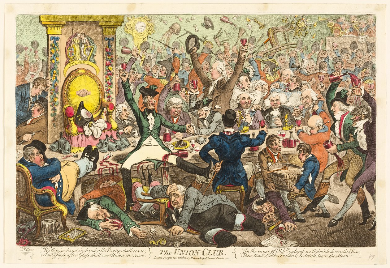Svazový klub od James Gillray