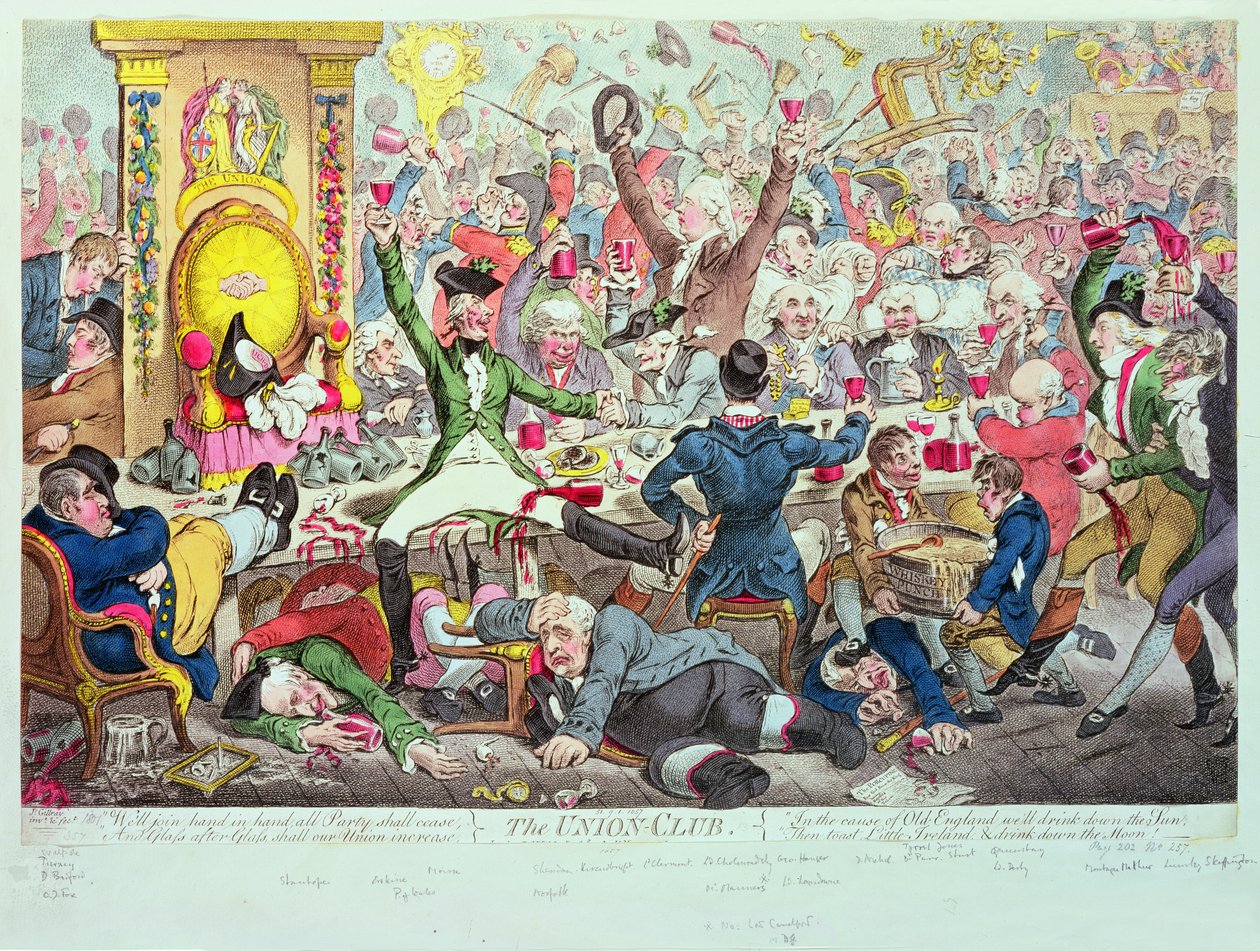 Svazový klub od James Gillray