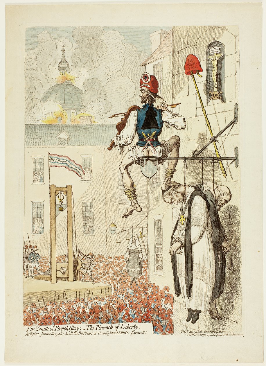 Zenit francouzské slávy; Vrchol svobody od James Gillray