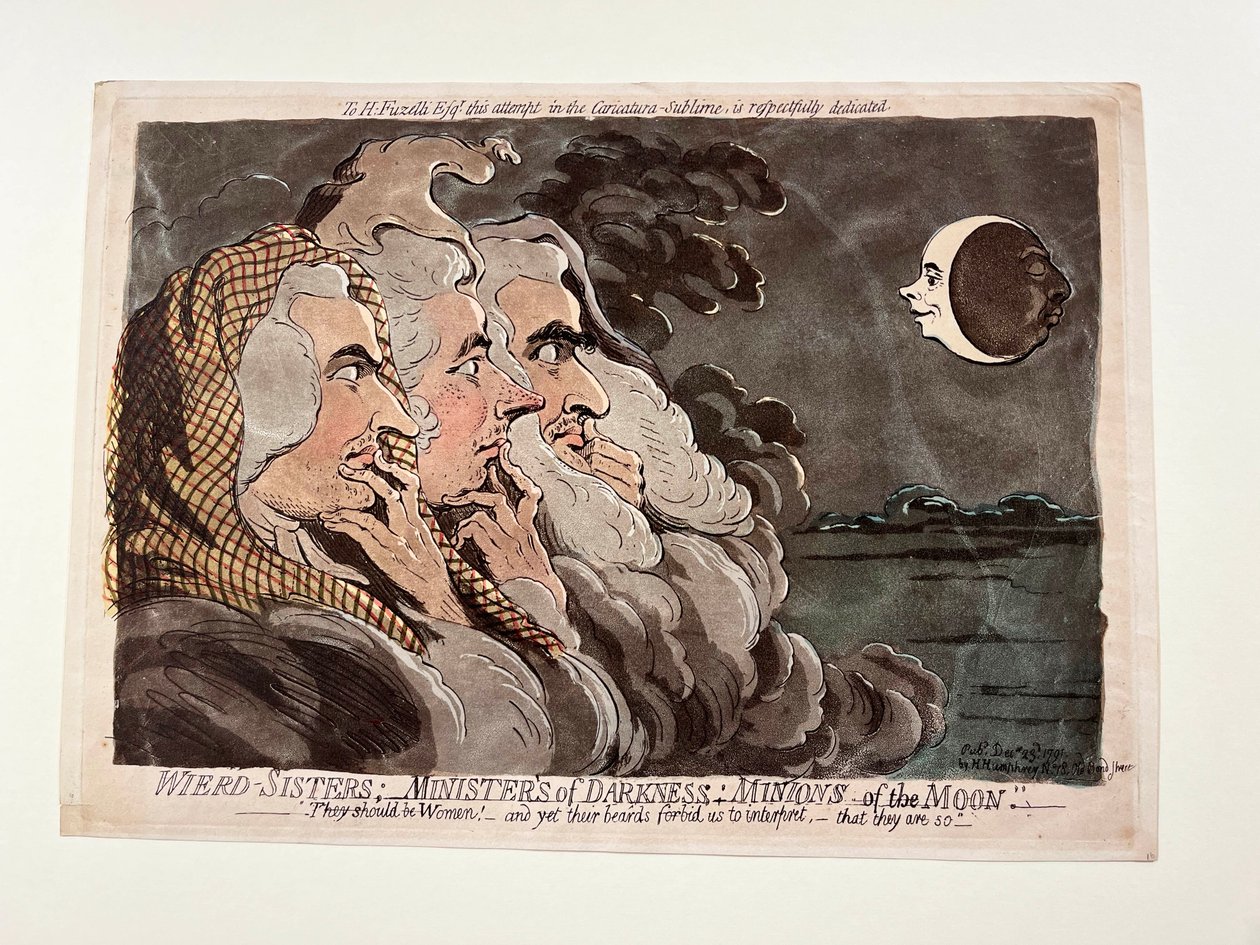 Podivné sestry; Služebnice temnoty; Služebnice Měsíce od James Gillray
