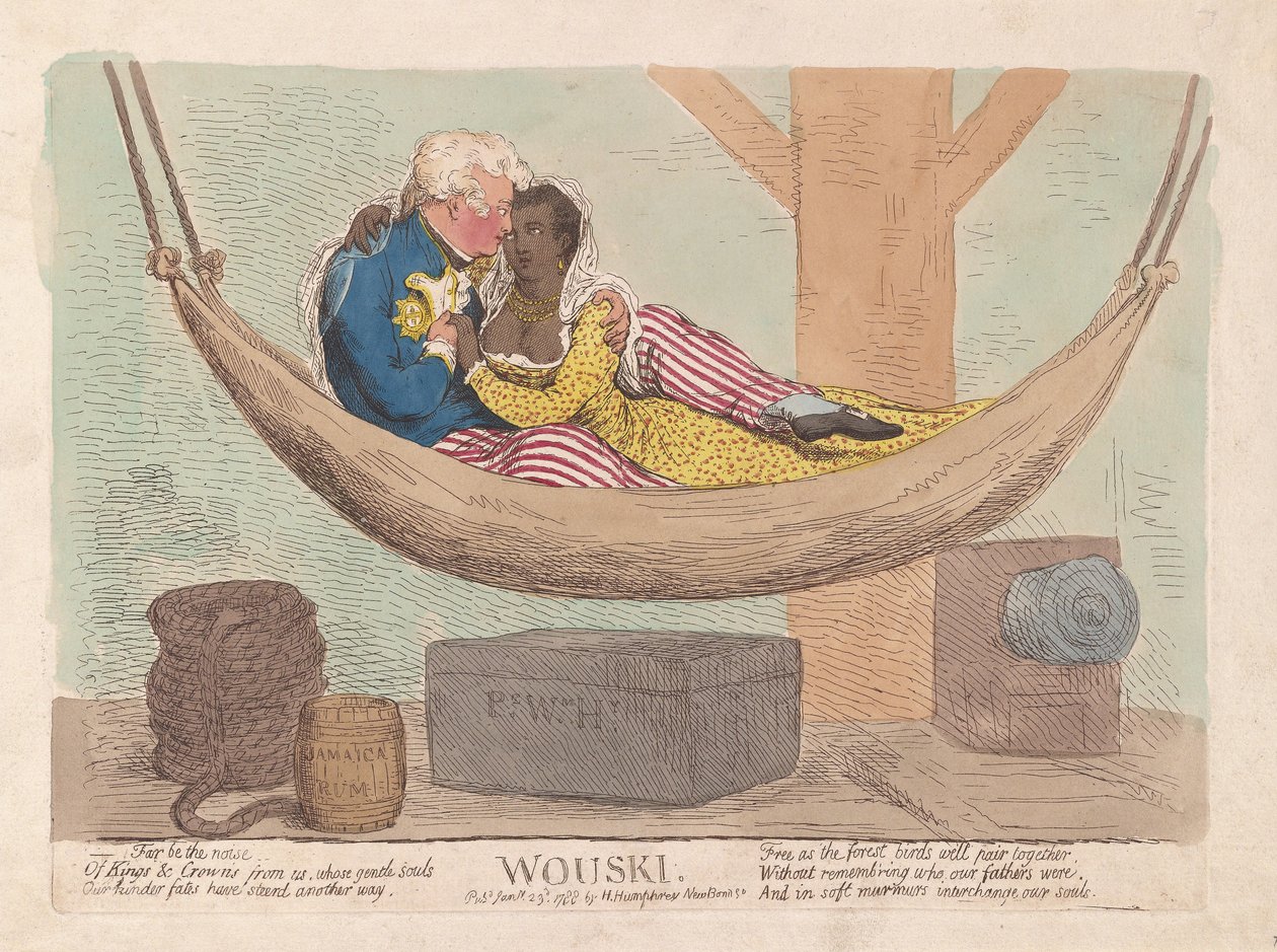 Wouski, hospoda. 1788 (ručně kolorovaná rytina) od James Gillray