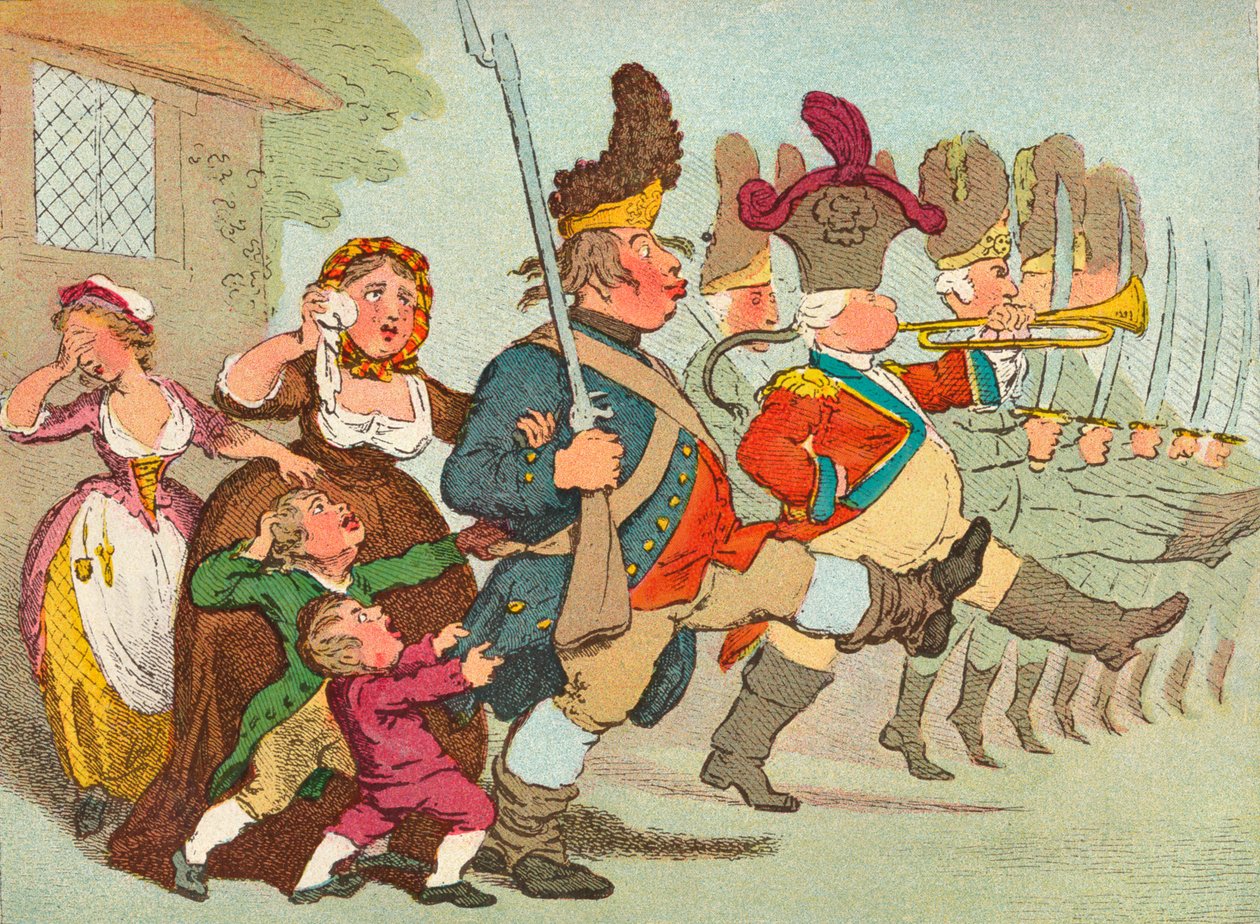 John Bull jde do válek, 18. století, 1902 od James Gilray