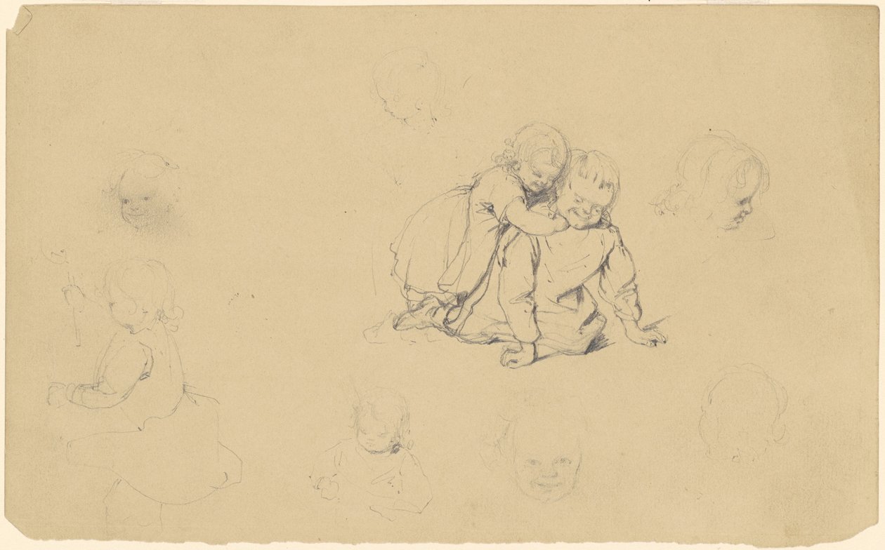 Studie dětí ve hře od James Goodwyn Clonney