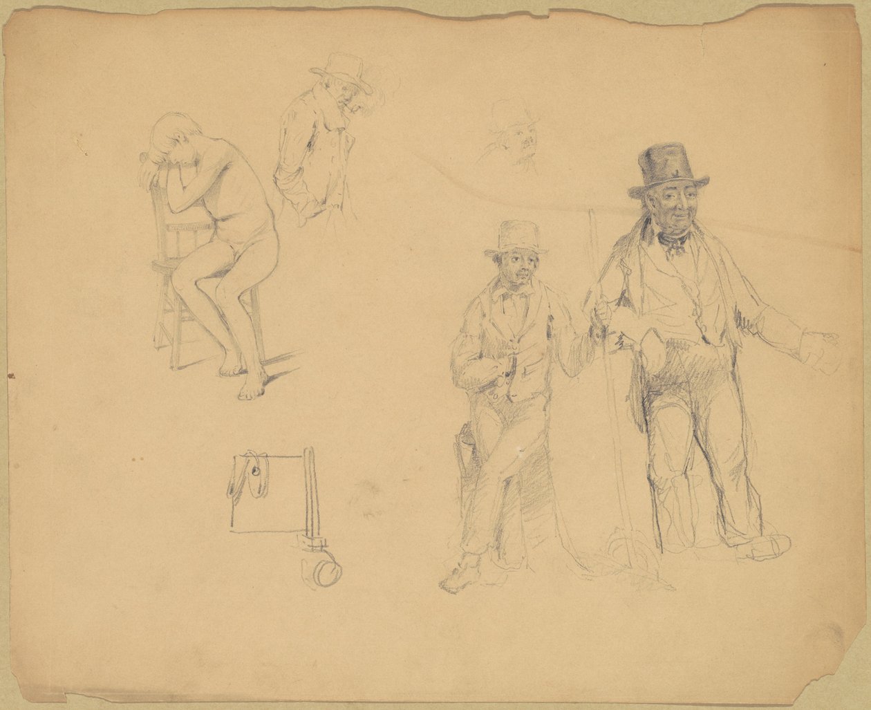 Studie mužů a chlapců od James Goodwyn Clonney