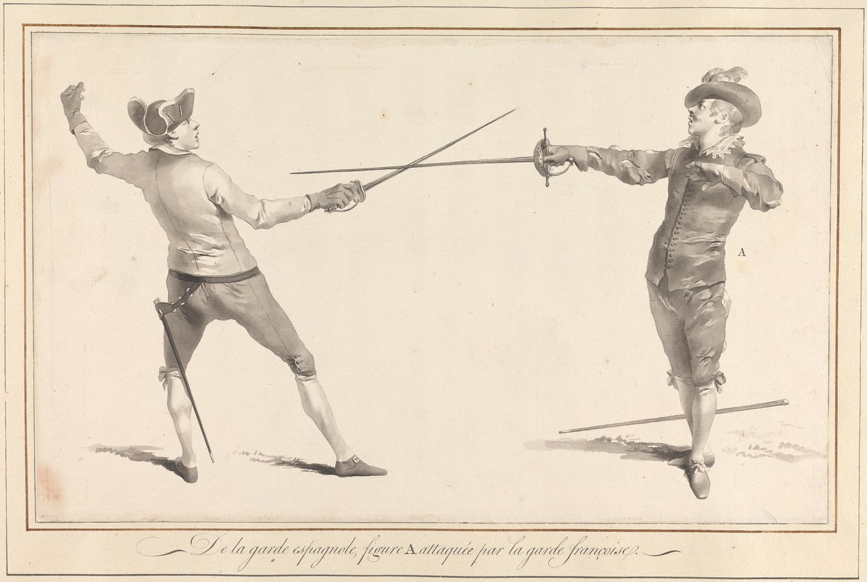 Španělské gardy, postava A napadena francouzskou gardou od James Gwin