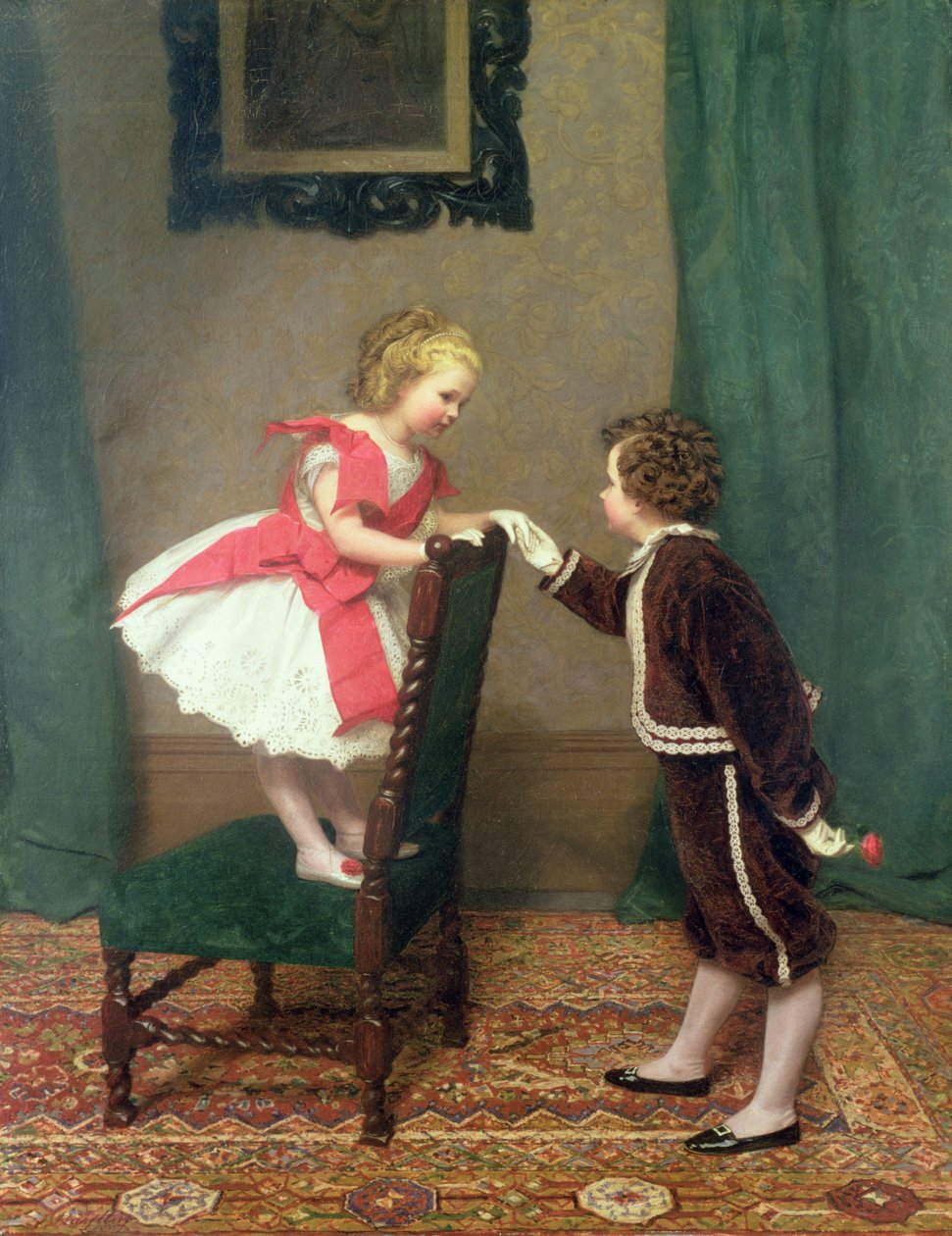První flirt slečny Lily, 1867 od James Haylar