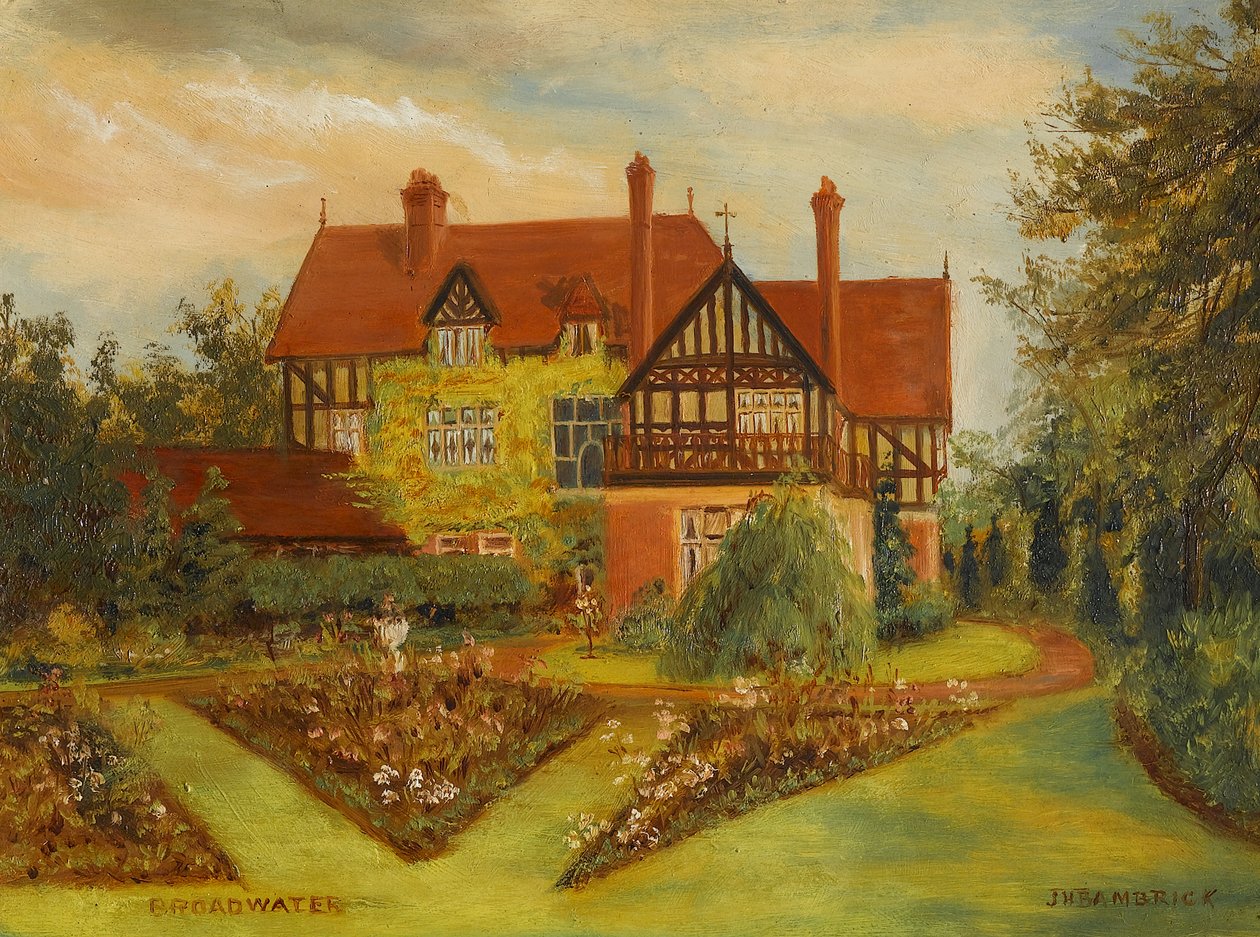 Broadwater (Kenilworth Road a Earlsdon Avenue, Coventry), počátek 20. století (olej na desce) od James Henry Bambrick