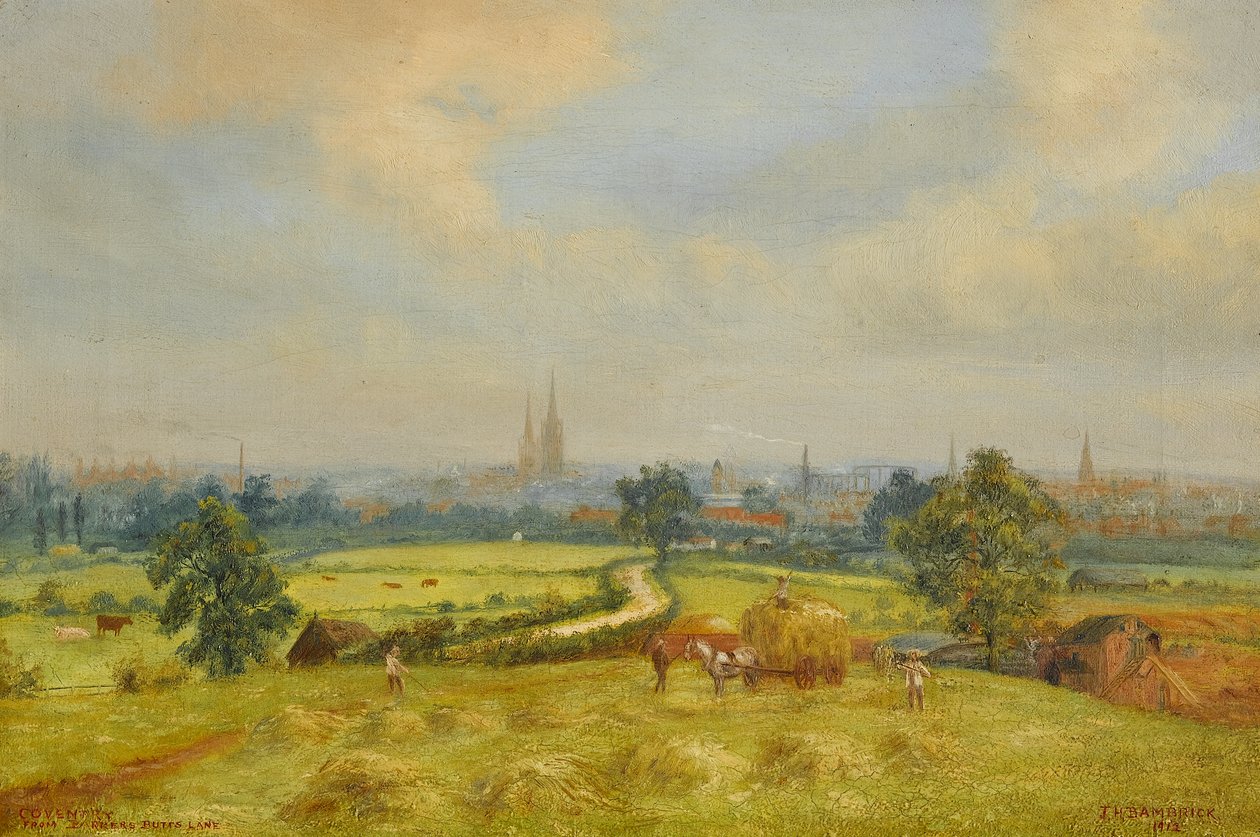 Coventry z ulice Barkers Butts Lane od James Henry Bambrick