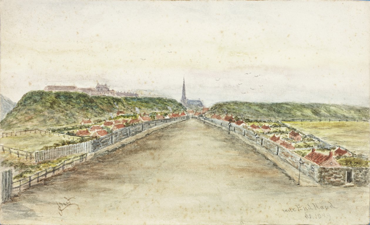 Mile End Road (akvarel a bodycolor na papíře) od James Henry Cleet
