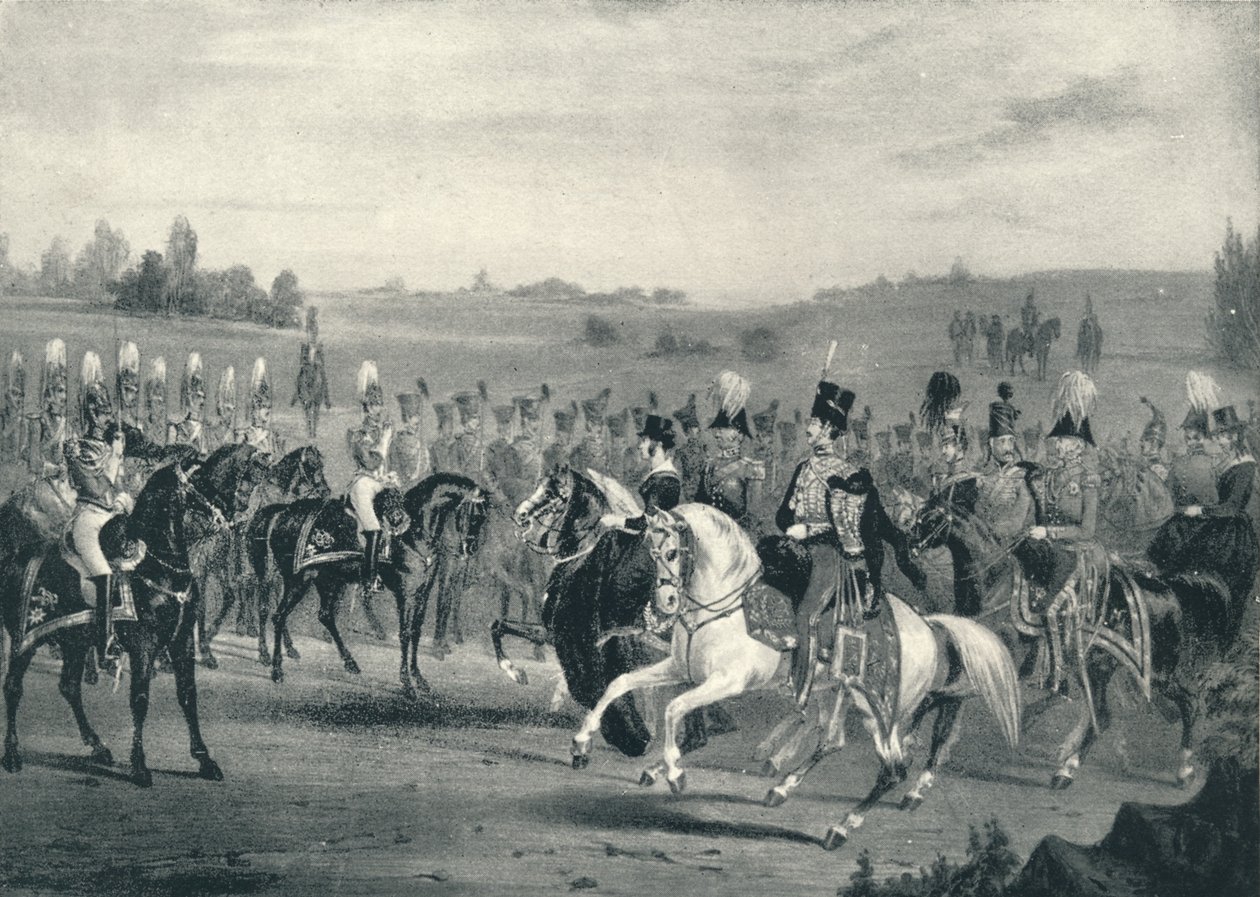 Recenze 1. záchranářů a 8. husarů, 4. června 1842, 1842 1909 od James Henry Lynch