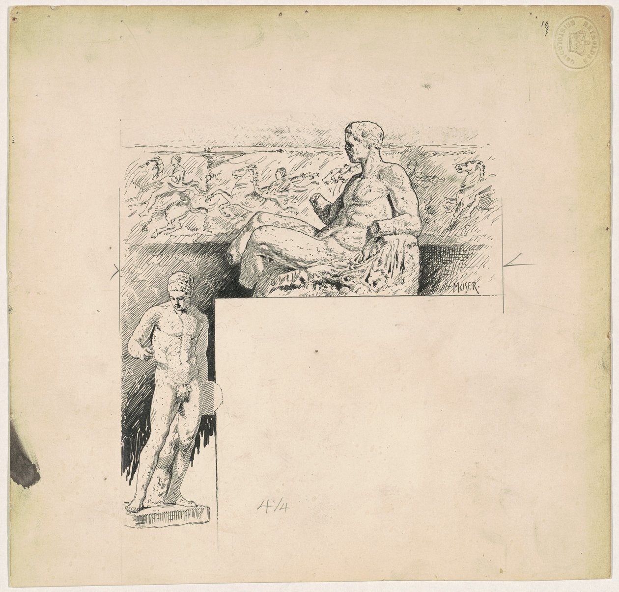 Odlitky z Antique Sculpture: The Parthenon od James Henry Moser