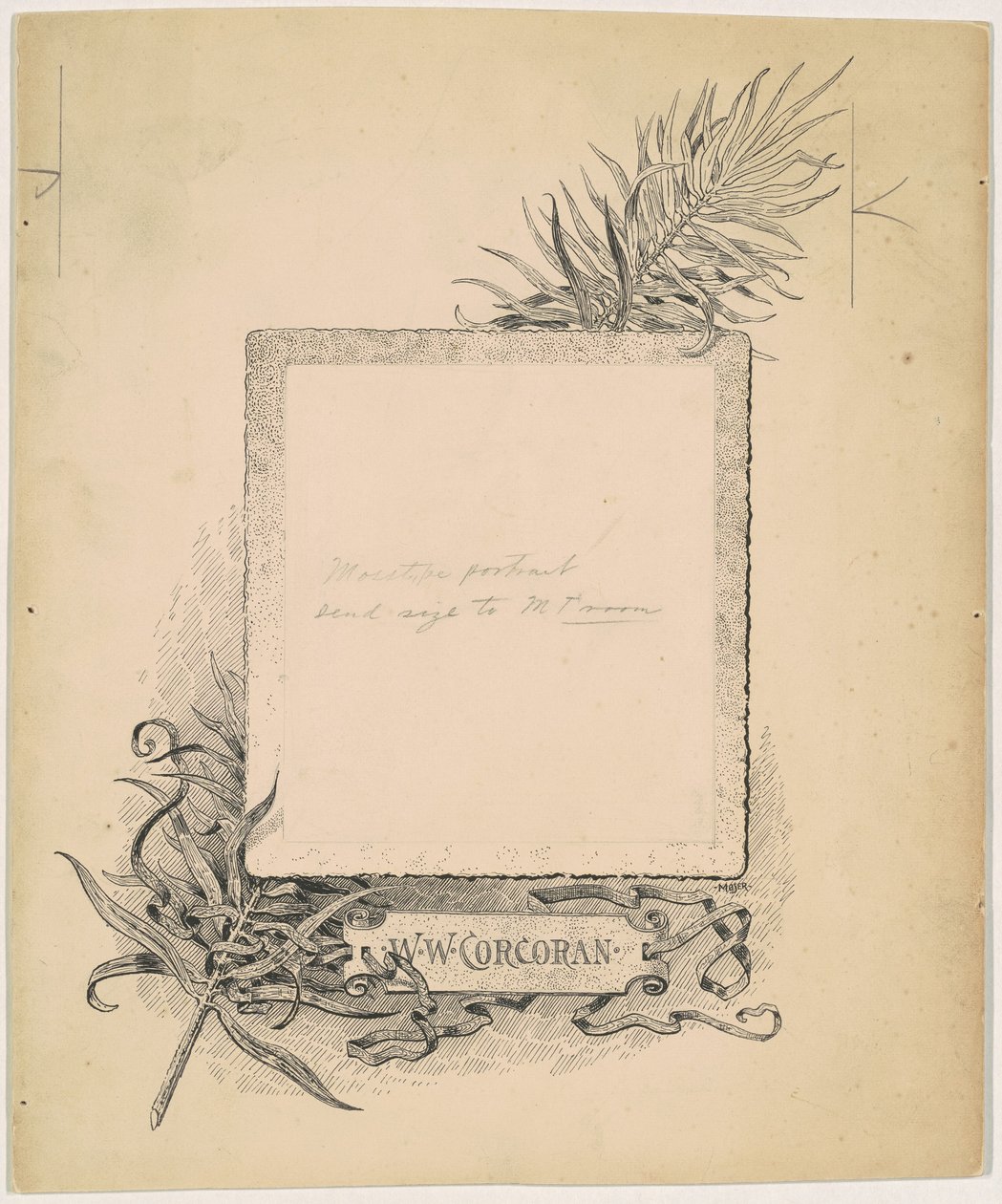 Frontispis, Portrét W. W. Corcorana od James Henry Moser