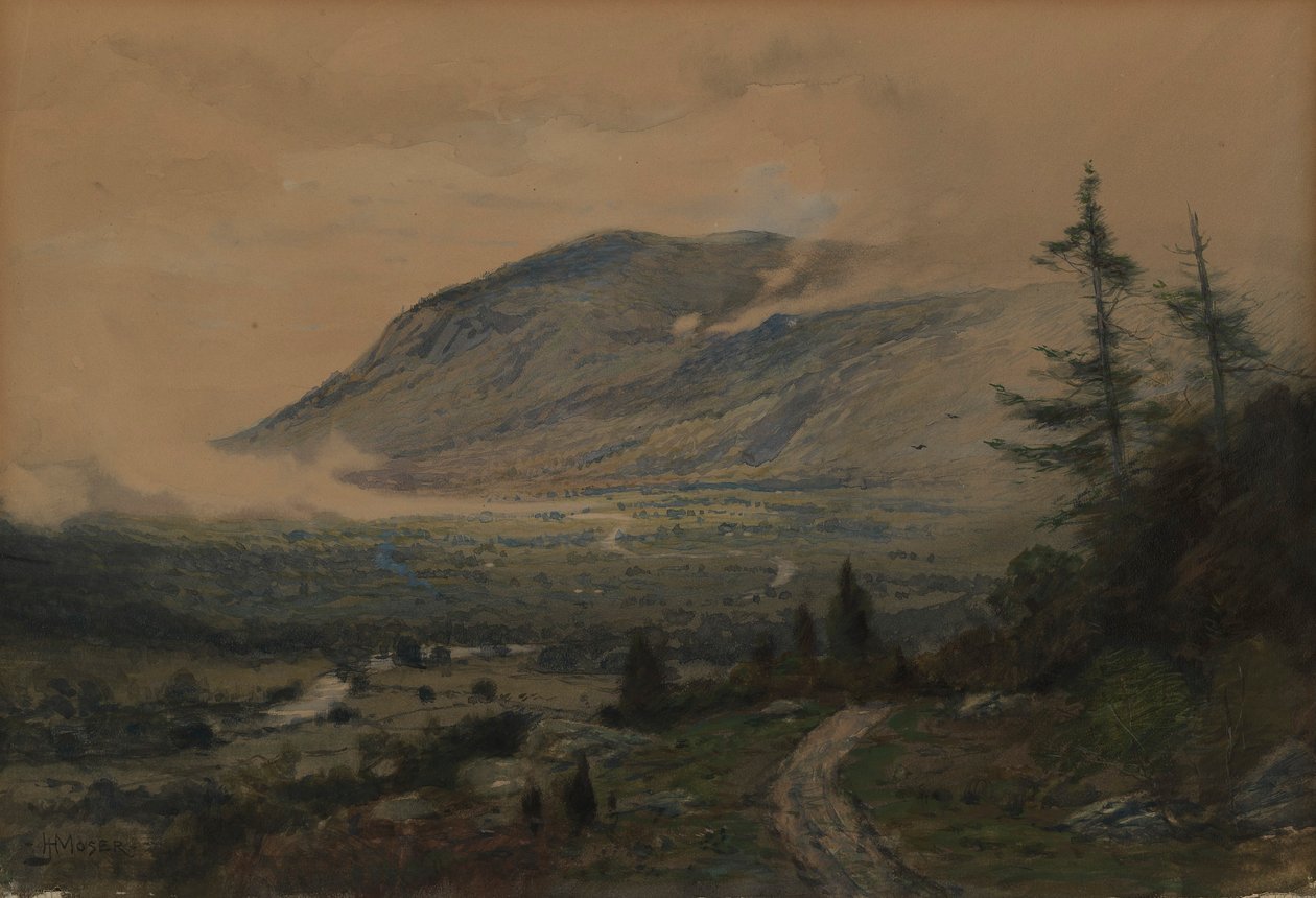Hory a údolí od James Henry Moser
