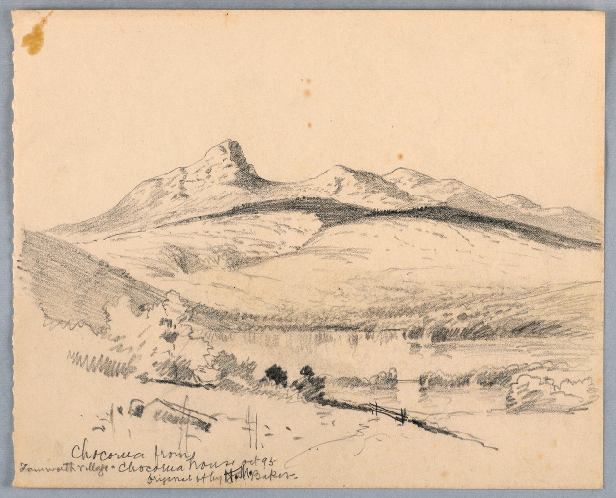 Hora Chocorua z Tamworth, New Hampshire od James Henry Moser