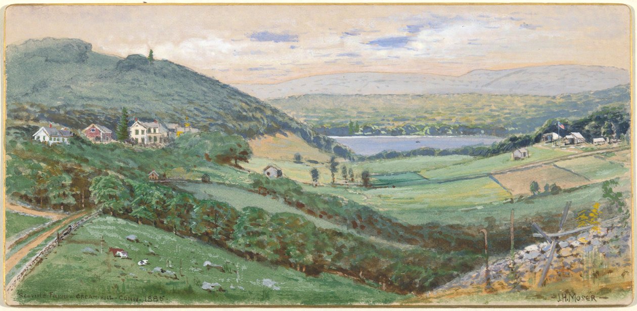 Scoville Farm, Cream Hill, Connecticut od James Henry Moser