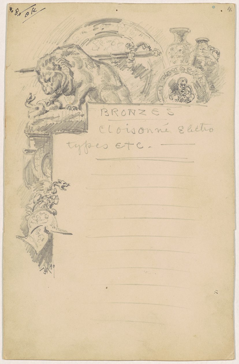 Studium na "bronzy" od James Henry Moser
