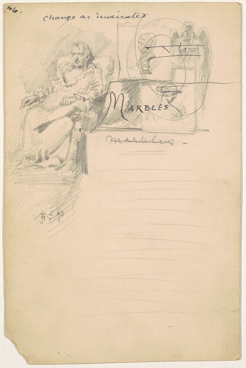 Studie pro "Marbles" od James Henry Moser