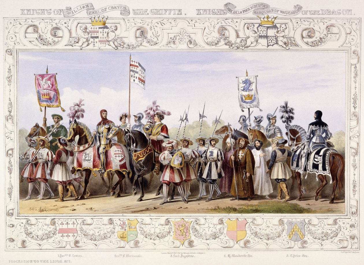 Průvod k seznamům, 1843 od James Henry Nixon
