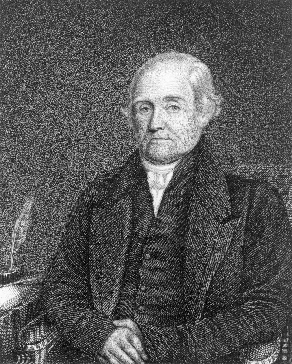 Noah Webster (1758-1843) ryl G. Parker od James Herring