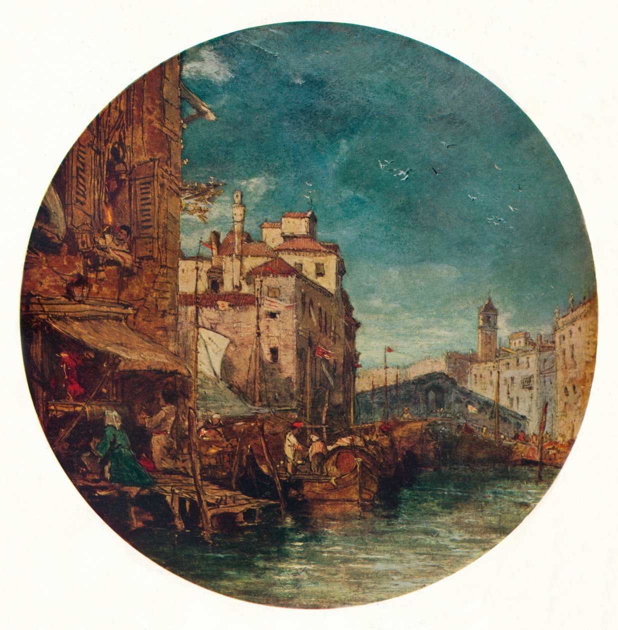 Canal Grande, Benátky, c1850 od James Holland