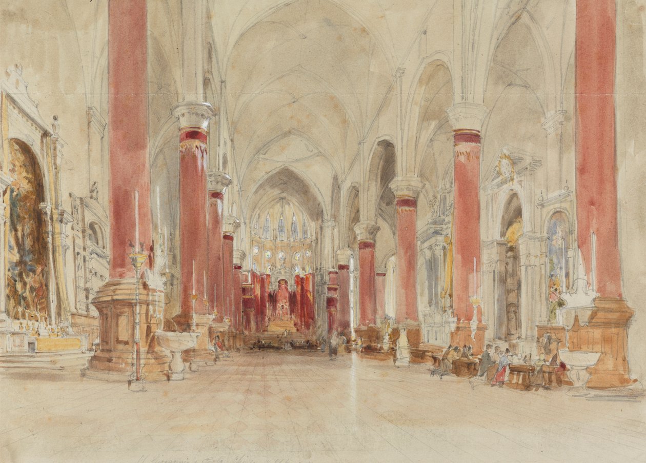 Interiér kostela San Giovanni e Paolo, Benátky od James Holland