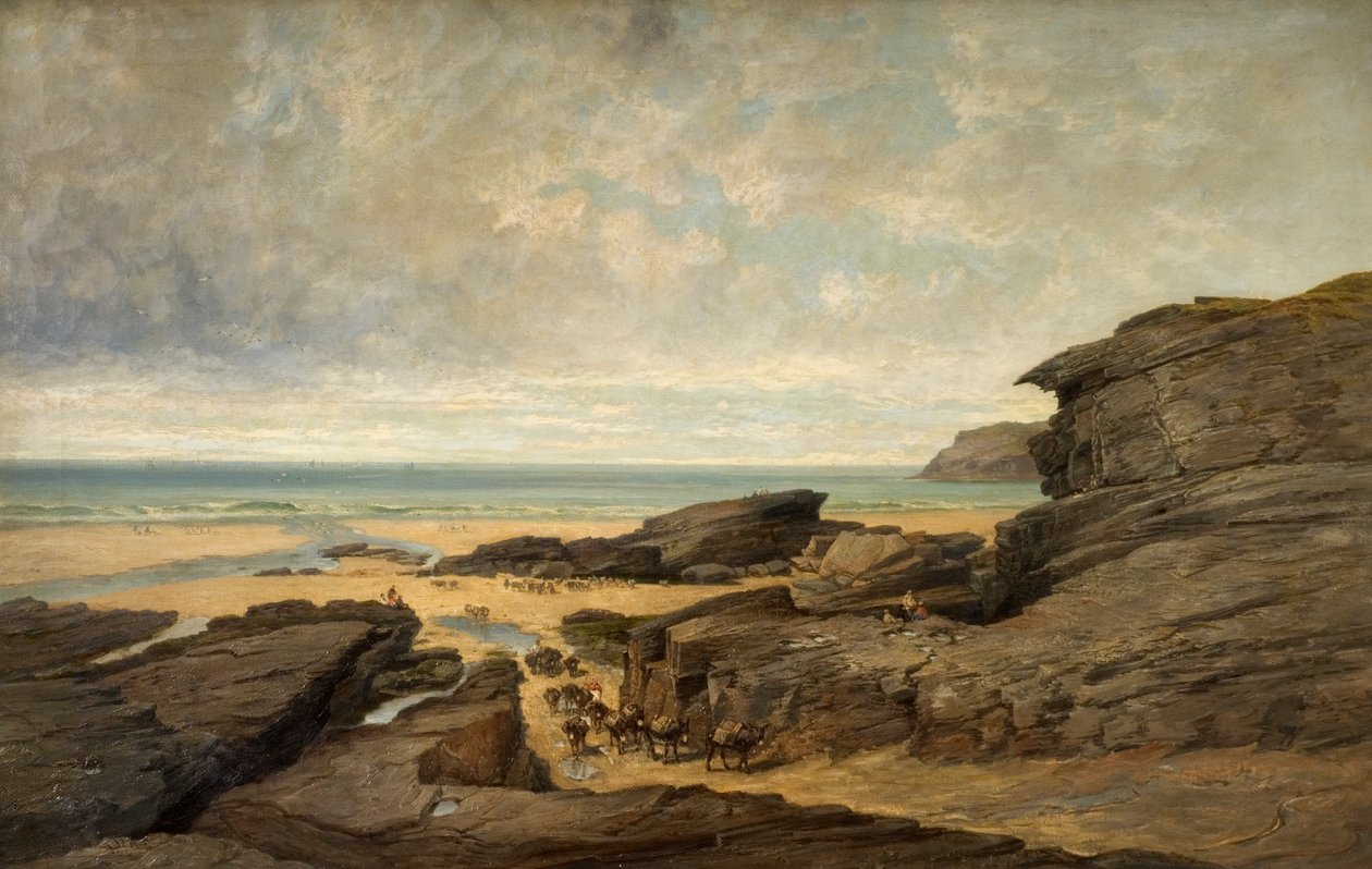 Low Water, Trebarwith Strand, Tintagel, Cornwall od James Holland