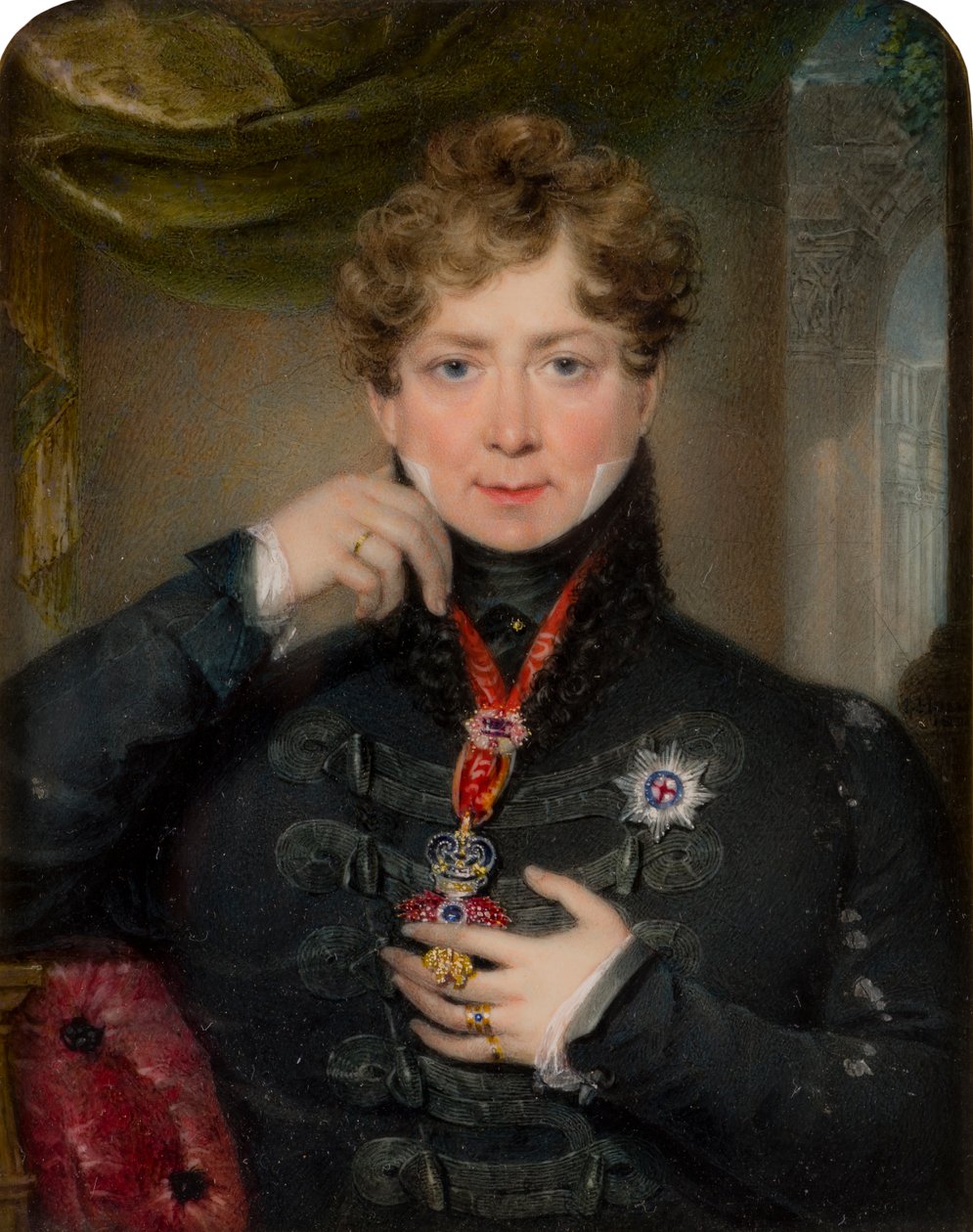 Portrét krále Jiřího IV (1762-1830), kolem 1797-1830 (olej na plátně) od James Holmes