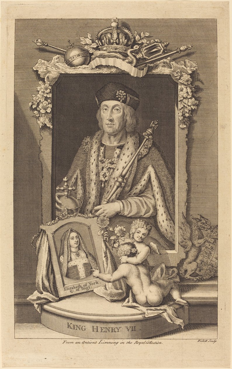 Král Jindřich VII od James Hulett after George Vertue