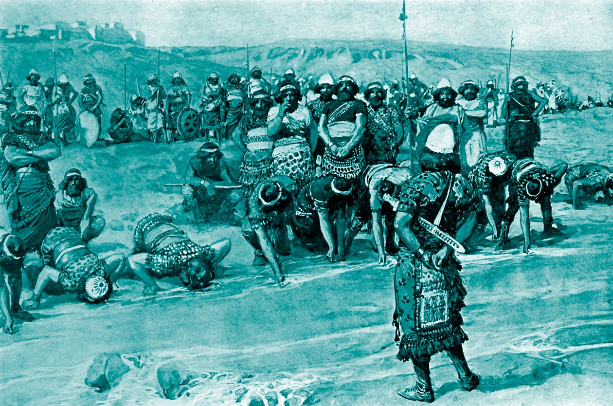 Gideon si vybere tři sta od Tissot-Bible od James Jacques Joseph (after) Tissot