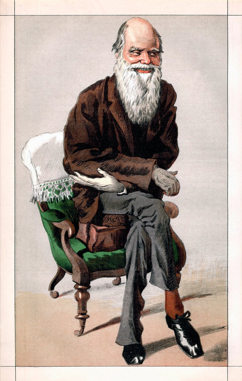 Portrét Charlese Darwina od James Jacques Joseph  Tissot