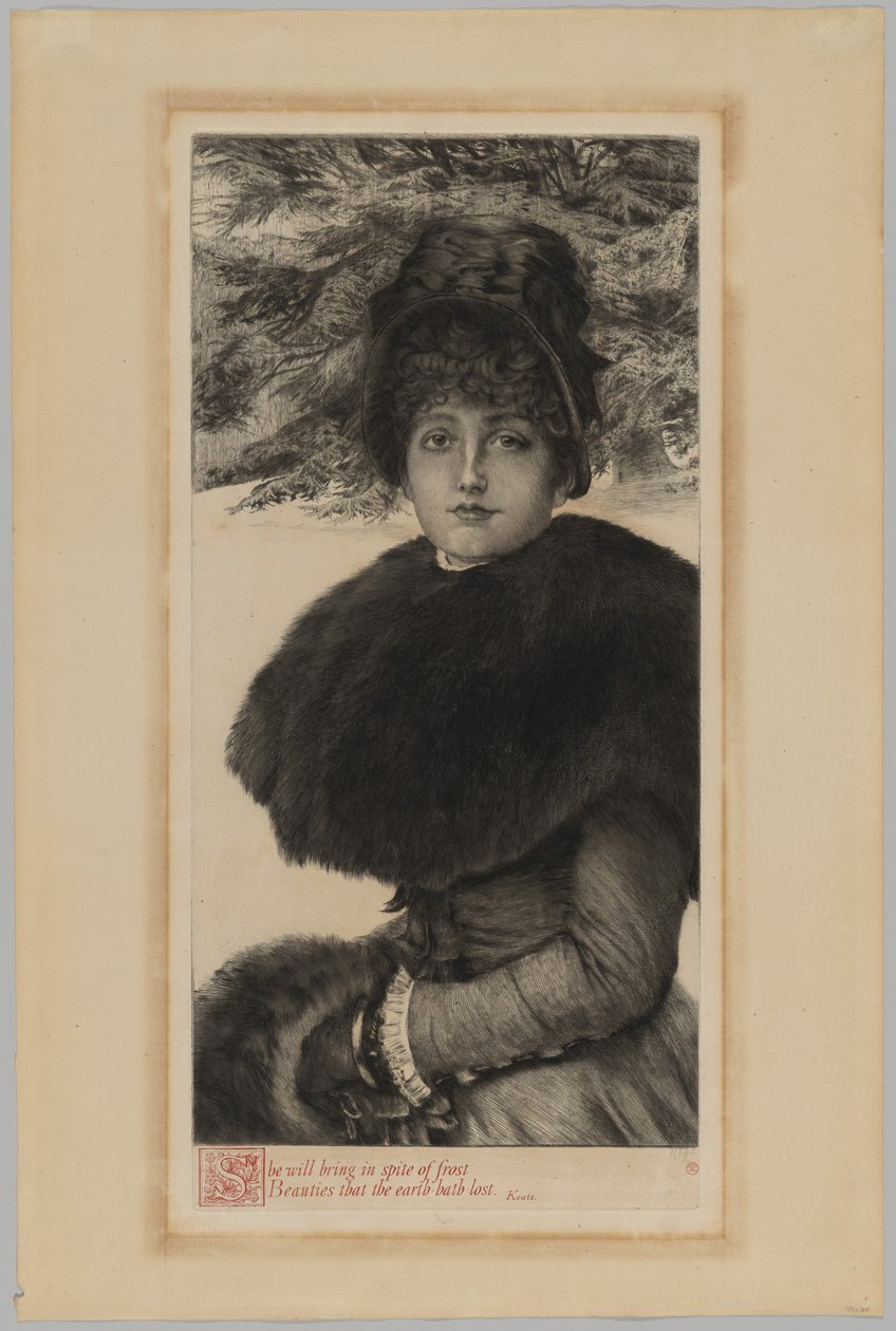 Zimní procházka od James Jacques Joseph Tissot