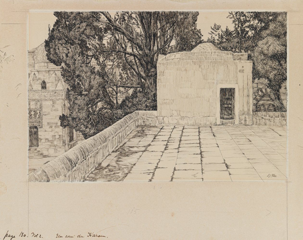 Roh Haram, ilustrace ze Života našeho Pána Ježíše Krista (inkoust a grafit na kartonu) od James Jacques Joseph Tissot