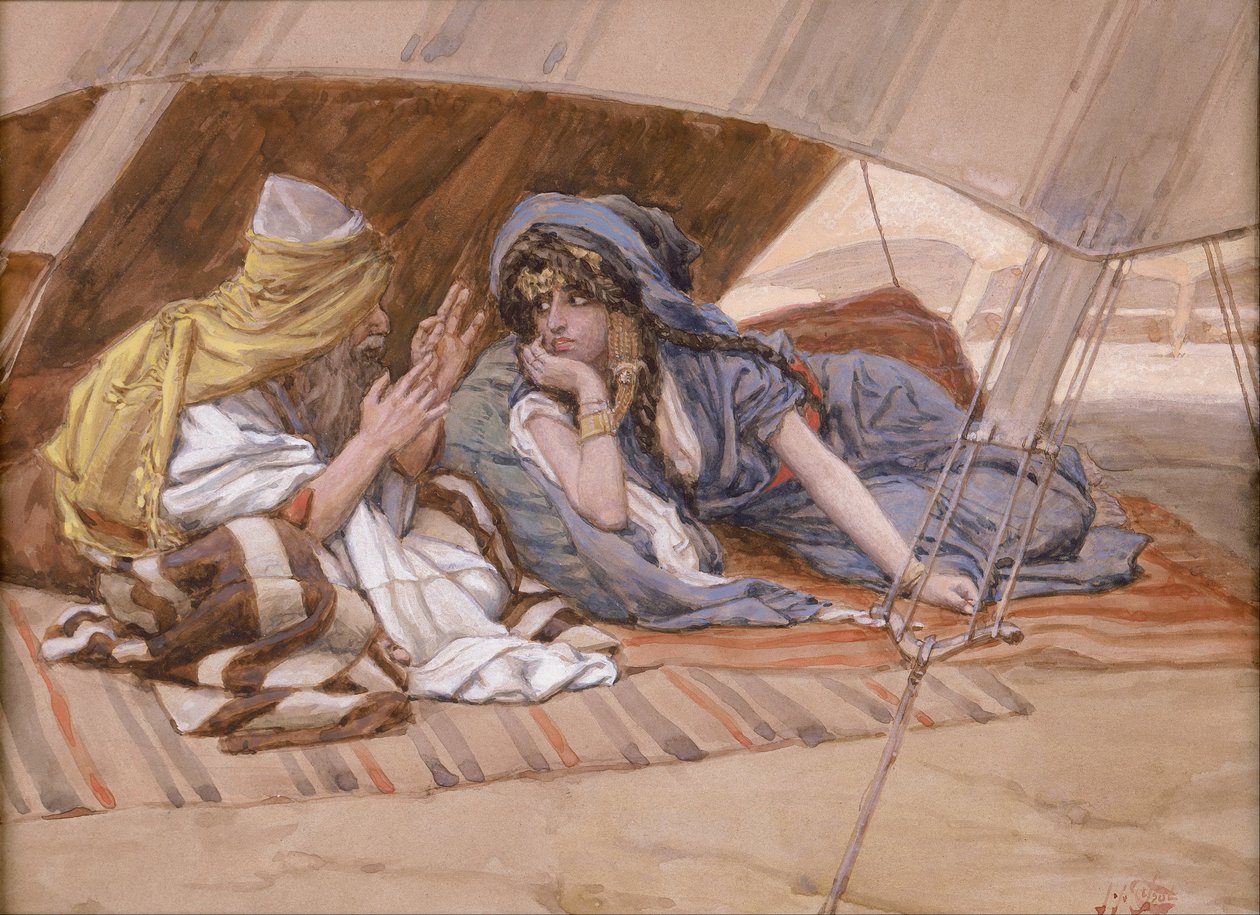 Abramova rada Sarai od James Jacques Joseph Tissot
