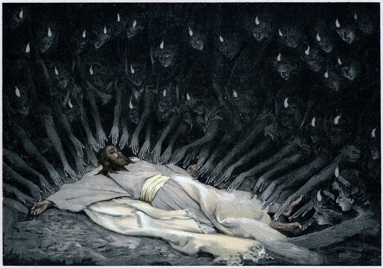 Andělé sloužící Ježíšovi poté, co ho ďábel opustil, 1897 od James Jacques Joseph Tissot