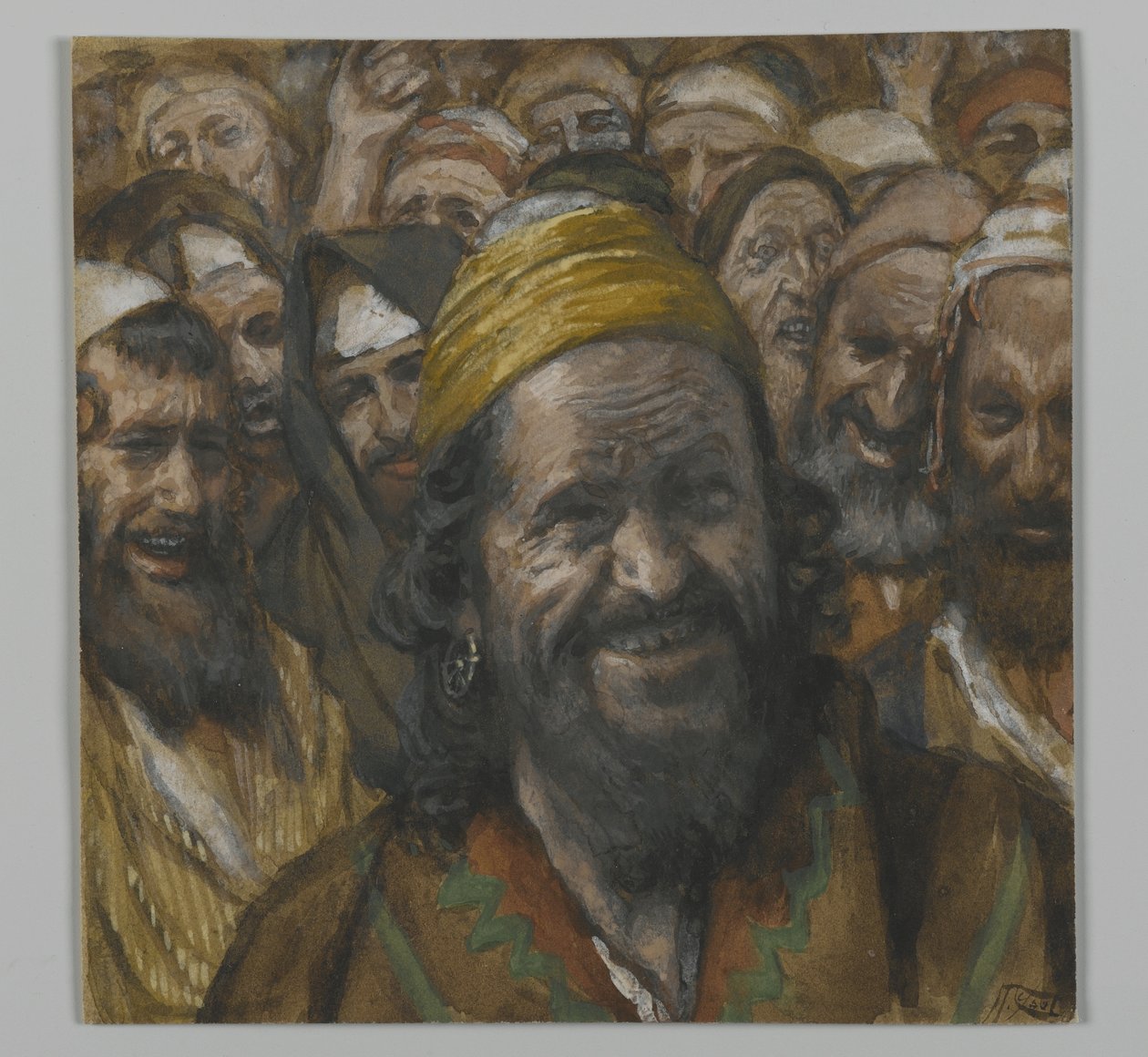 Barrabbas, ilustrace ze Života našeho Pána Ježíše Krista, 1886-94 (wc přes grafit na papíře) od James Jacques Joseph Tissot