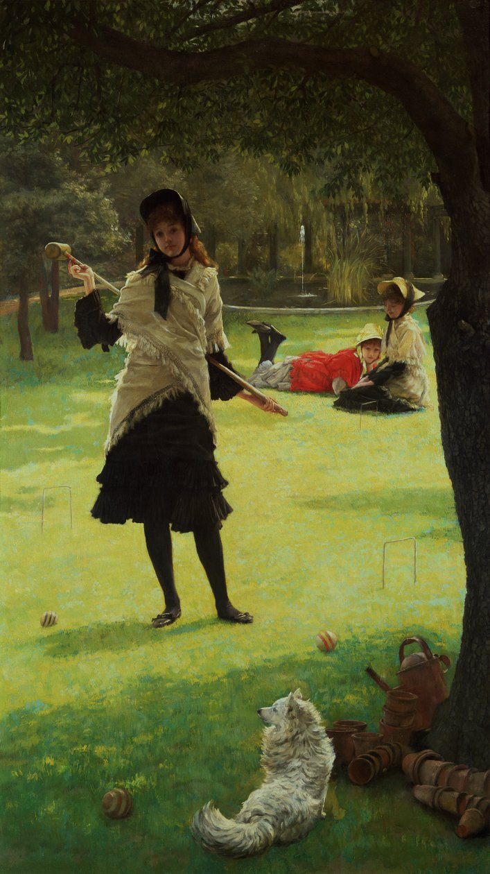 Kroket, kolem roku 1878 od James Jacques Joseph Tissot