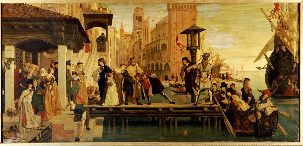 Odjezd marnotratného dítěte z Benátek, 1863 od James Jacques Joseph Tissot