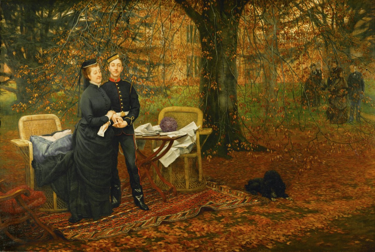 Císařovna Evženie, vdova po Napleonovi III. od James Jacques Joseph Tissot