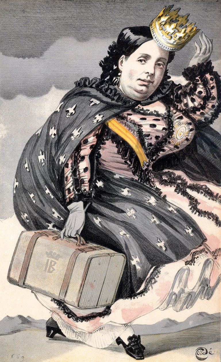 Isabella II (1830-1904) královna Španělska (1833-1870) od James Jacques Joseph Tissot