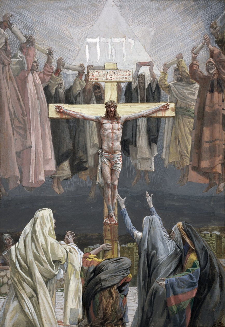 It is Finished, ilustrace pro The Life of Christ, c.1886-94 (wc & kvaš na kartonu) od James Jacques Joseph Tissot