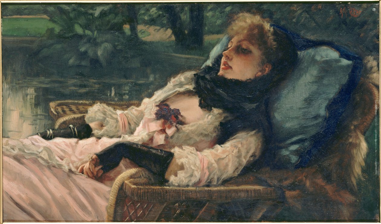 La Rêveuse Snílek aneb letní večer, c. 1876. od James Jacques Joseph Tissot