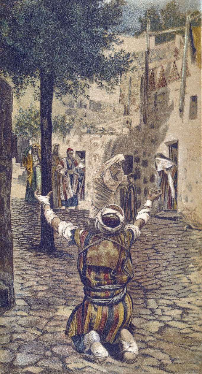 La guerison des Lepers à Capharnaum – Uzdravení malomocných v Kafarnaum – z „“Života našeho Pána Ježíše Krista““ – 1899 od Jamese Tissota – La vie de notre seigneur Jesus Christ, od Jacquese Josepha (Jacques Joseph) Tissot dit James Tissot (1836-1902) od James Jacques Joseph Tissot