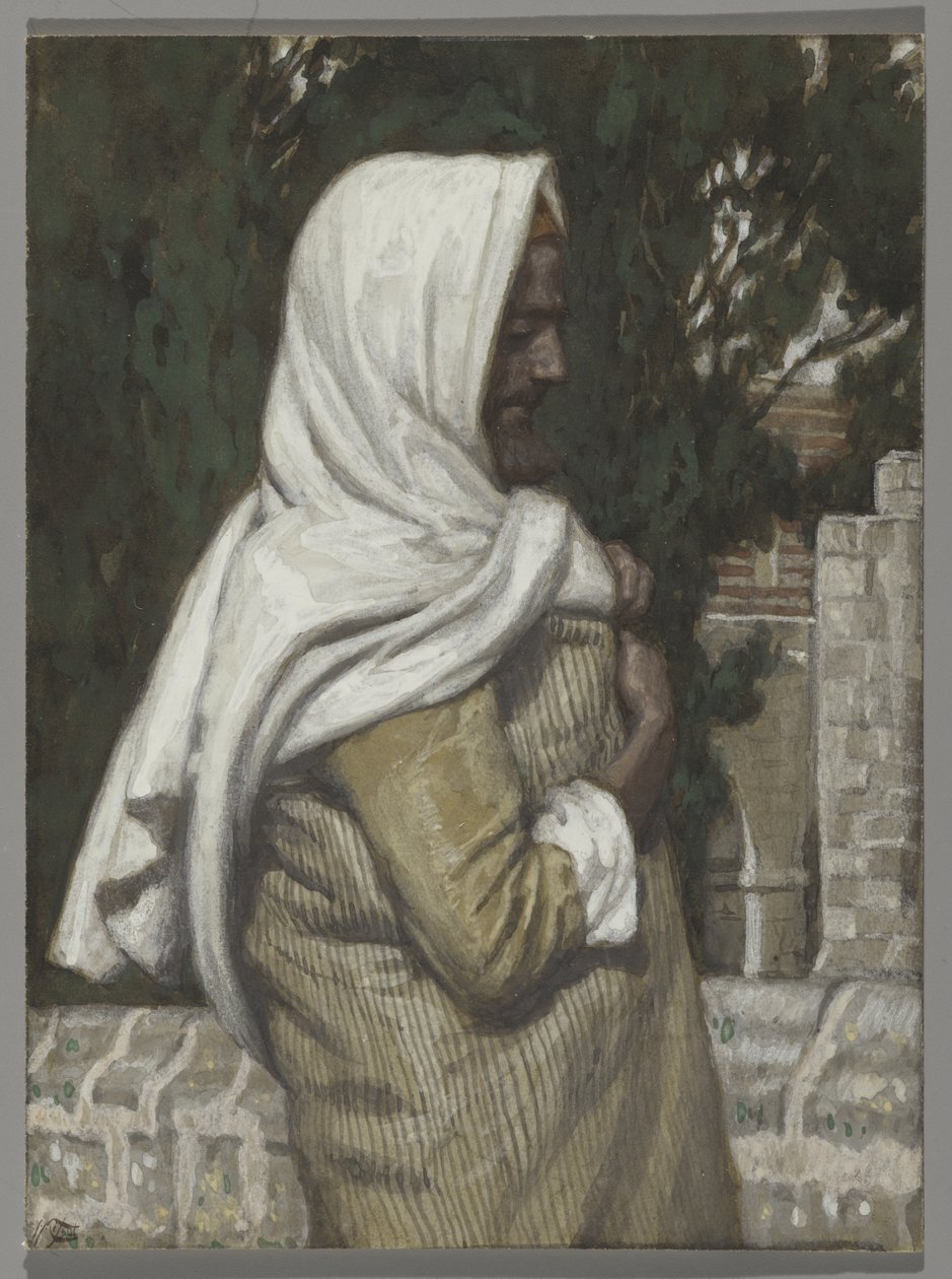Lazarus, ilustrace pro The Life of Christ, c.1886-94 (wc & kvaš na kartonu) od James Jacques Joseph Tissot