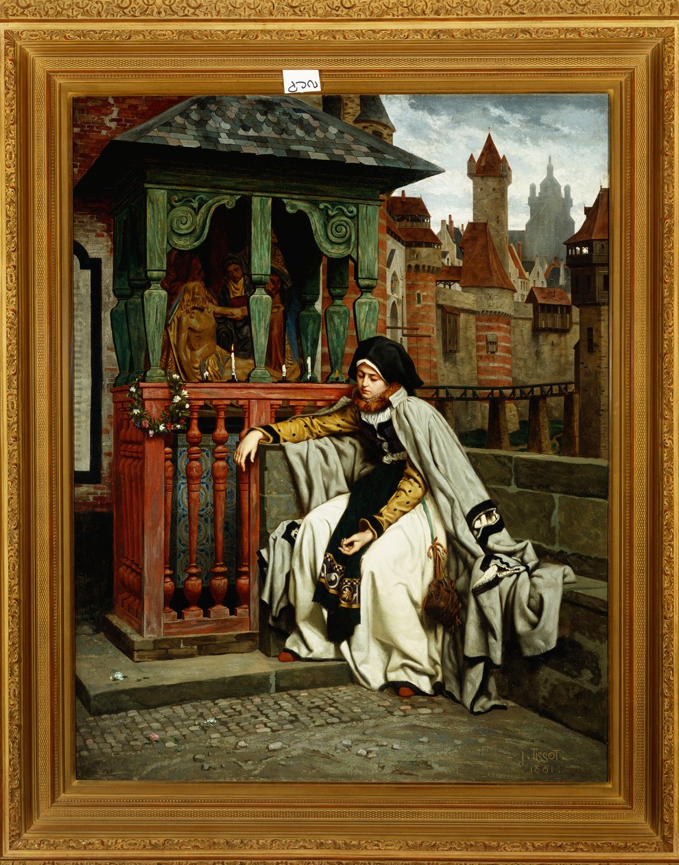 Markétka na hradbách, 1861 od James Jacques Joseph Tissot
